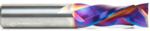Magnate 46188-K Spektra Compression Spiral 2 Flute Router Bit - 1/2" Cutting Diameter; 1-1/4" Cutting Height; 11mm Up-Cut; 1/2" Shank Diameter; 3" Overall Length; nACo Ceramic Coating Solid Carbide