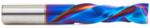 Magnate 46195-K Spektra Compression Spiral 2 Flute Router Bit - 1/2" Cutting Diameter; 1-3/4" Cutting Height; .511" Up-Cut; 1/2" Shank Diameter; 3-1/2" Overall Length; nACo Ceramic Coating Solid Carbide