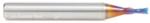 Magnate 46244-K Spektra Down-Cut Spiral Plunge Router Bit - 3/32" Cutting Diameter; 1/4" Cutting Height; 1/4" Shank Diameter; 2" Overall Length; 2 Flute; nACo Ceramic Coating Solid Carbide