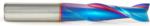 Magnate 46320-K Spektra Up-Cut Spiral Plunge Router Bit - 3/8" Cutting Diameter; 1-1/4" Cutting Height; 3/8" Shank Diameter; 3" Overall Length; 2 Flute; nACo Ceramic Coating Solid Carbide