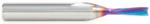 Magnate 46341-K Spektra Down-Cut Spiral Plunge Router Bit - 1/8" Cutting Diameter; 1/2" Cutting Height; 1/4" Shank Diameter; 2" Overall Length; 2 Flute; nACo Ceramic Coating Solid Carbide