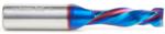 Magnate 46352-K Spektra Compression Spiral 2 Flute Router Bit - 3/8" Cutting Diameter; 1-1/4" Cutting Height; 3/16" Up-Cut; 1/2" Shank Diameter; 3" Overall Length; nACo Ceramic Coating Solid Carbide