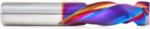 Magnate 46354-K Spektra Compression Spiral 2 Flute Router Bit - 1/2" Cutting Diameter; 1-1/4" Cutting Height; 1/4" Up-Cut; 1/2" Shank Diameter; 3" Overall Length; nACo Ceramic Coating Solid Carbide