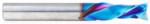 Magnate 46395-K Spektra Compression Spiral 2 Flute Router Bit - 3/8" Cutting Diameter; 1-1/16" Cutting Height; .202" Up-Cut; 3/8" Shank Diameter; 3" Overall Length; nACo Ceramic Coating Solid Carbide