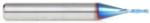 Magnate 46448-K Spektra Down-Cut Spiral Plunge Router Bit - 1/16" Cutting Diameter; 1/4" Cutting Height; 1/4" Shank Diameter; 2" Overall Length; 2 Flute; nACo Ceramic Coating Solid Carbide