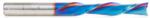 Magnate 46449-K Spektra Down-Cut Spiral Plunge Router Bit - 3/8" Cutting Diameter; 2" Cutting Height; 3/8" Shank Diameter; 4" Overall Length; 2 Flute; nACo Ceramic Coating Solid Carbide