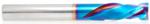 Magnate 46702-K Spektra Compression Spiral 2 Flute Router Bit - 3/8" Cutting Diameter; 7/8" Cutting Height; .188" Up-Cut; 3/8" Shank Diameter; 3" Overall Length; nACo Ceramic Coating Solid Carbide