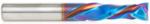 Magnate 46704-K Spektra Compression Spiral 2 Flute Router Bit - 3/8" Cutting Diameter; 1-1/4" Cutting Height; 9mm Up-Cut; 3/8" Shank Diameter; 3" Overall Length; nACo Ceramic Coating Solid Carbide