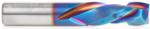 Magnate 46706-K Spektra Compression Spiral 2 Flute Router Bit - 1/2" Cutting Diameter; 1-1/4" Cutting Height; 11mm Up-Cut; 1/2" Shank Diameter; 3" Overall Length; nACo Ceramic Coating Solid Carbide