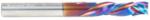 Magnate 46708-K Spektra Compression Spiral 3 Flute Router Bit - 1/4" Cutting Diameter; 7/8" Cutting Height; .2756" Up-Cut; 1/4" Shank Diameter; 2-1/4" Overall Length; nACo Ceramic Coating Solid Carbide