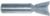 MAGNATE 469 14-Degree Dovetail Router Bit - 3/4" Cutting Diameter; 7/8" Cutting Height; 1/2" Shank Diameter; 2-1/2" Overall Length; Compatible with Legacy Mill for 90- or 120-degree indexed dovetail slots in 3-legged pedestals; 2-Flute Carbide Tipped