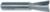 MAGNATE 470 8 Degree Dovetail Router Bit - 11/16" Cutting Diameter; 1" Cutting Height; 1/2" Shank Diameter; 3" Overall Length; Compatible for Leigh Dovetail; 2-Flute Carbide Tipped