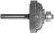 MAGNATE 4702 Classic Cove Router Bit - 1/4" Radius; 1/4" Shank Diameter; 5/8" Cutting Length; 1-3/8" Overall Diameter; 1-1/4" Shank Length; 2-Flute Carbide Tipped