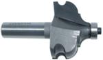 MAGNATE 4801 French Provincial Router Bit - 1-1/8" Cutting Length; 1/4", 3/8", 1/8" Radius; 1-3/4" Overall Diameter; 1/2" Shank Diameter, 1-1/2" Shank Length, 2-Flute Carbide Tipped