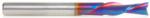 Magnate 48218-K Spektra Down-Cut Spiral Plunge Router Bit - 6mm Cutting Diameter; 19mm Cutting Height; 6mm Shank Diameter; 63mm Overall Length; 2 Flute; For Drilling Shelf Pin Holes; nACo Ceramic Coating Solid Carbide
