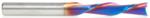 Magnate 48220-K Spektra Down-Cut Spiral Plunge Router Bit - 6mm Cutting Diameter; 25mm Cutting Height; 6mm Shank Diameter; 63mm Overall Length; 2 Flute; For Drilling Shelf Pin Holes; nACo Ceramic Coating Solid Carbide