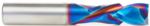 Magnate 48310-K Spektra Compression Spiral 2 Flute Router Bit - 10mm Cutting Diameter; 25mm Cutting Height; 15mm Up-Cut; 10mm Shank Diameter; 64mm Overall Length; nACo Ceramic Coating Solid Carbide