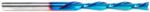 Magnate 48342-K Spektra Down-Cut Spiral Plunge Router Bit - 1/4" Cutting Diameter; 2" Cutting Height; 1/4" Shank Diameter; 4" Overall Length; 2 Flute; nACo Ceramic Coating Solid Carbide