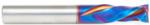 Magnate 48354-K Spektra Compression Spiral 2 Flute Router Bit - 10mm Cutting Diameter; 22mm Cutting Height; 5mm Up-Cut; 10mm Shank Diameter; 76mm Overall Length; nACo Ceramic Coating Solid Carbide