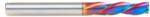 Magnate 48502-K Spektra Down-Cut Spiral Plunge Router Bit - 6mm Cutting Diameter; 19mm Cutting Height; 6mm Shank Diameter; 63mm Overall Length; 3 Flute; For Drilling Shelf Pin Holes; nACo Ceramic Coating Solid Carbide