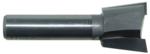 MAGNATE 496 7 Degree Left Rotation Dovetail Router Bit - 3/4" Cutting Diameter; 7/8" Cutting Height; 1/2" Shank Diameter; 2-5/8" Overall Length; 2-Flute Carbide Tipped