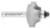 Amana 49640 Profile 1/4" Shank Router Bit - Wainscot Wall Panel Bead Profile; Stile Cut; 3/8" Cutting Height; 2" Overall Length; 1/4" Radius; 1-1/8" Overall Diameter; 2-Flute With Ball Bearing, Carbide Tipped