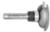Amana 49642 Profile 1/4" Shank Router Bit - Wainscot Wall Panel Bead Profile; Rail Cut; 5/16" Cutting Height; 2" Overall Length; 1/4" Radius; 1-1/4" Overall Diameter; 2-Flute With Ball Bearing, Carbide Tipped