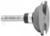 Amana 49646 Profile 1/4" Shank Router Bit - Bead Profile; Rail Cut; 9/16" Cutting Height; 2" Overall Length; 3/8" Radius; 1-1/2" Overall Diameter; 2-Flute With Ball Bearing, Carbide Tipped
