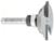 Amana 49662 Profile 1/4" Shank Router Bit - Ogee Profile; Rail Cut; 3/8" Cutting Height; 2" Overall Length; 11/32" Radius; 1-1/2" Overall Diameter; 2-Flute With Ball Bearing, Carbide Tipped