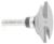 Amana 49666 Profile 1/4" Shank Router Bit - Ogee Profile; Rail Cut; 3/8" Cutting Height; 2" Overall Length; 11/32" Radius; 1-19/32" Overall Diameter; 2-Flute With Ball Bearing, Carbide Tipped