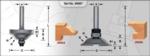 Ogee Stile & Rail Sets - 49667: 49664, 49666, - 5/16" Cutting Diameter; 1" Cutting Length; 5/16" Shank Diameter; 3" Overall Length