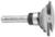 Amana 49672 Profile 1/4" Shank Router Bit - Classical Profile; Rail Cut; 3/8" Cutting Height; 2" Overall Length; 9/64" Radius; 1-1/4" Overall Diameter; 2-Flute With Ball Bearing, Carbide Tipped