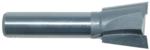 MAGNATE 497 7 Degree Left Rotation Dovetail Router Bit - 7/8" Cutting Diameter; 7/8" Cutting Height; 1/2" Shank Diameter; 2-1/2" Overall Length; 2-Flute Carbide Tipped