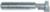MAGNATE 5001 Key Hole Router Bit - 3/16" Under-Cut; 1/4" Shank Diameter; 1 Flute; 3/8" Cutting Length; 3/8" Cutting Diameter; Carbide Tipped