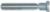 MAGNATE 5002 Key Hole Router Bit - 1/8" Under-Cut; 1/4" Shank Diameter; 2 Flute; 3/8" Cutting Length; 3/8" Cutting Diameter; Carbide Tipped