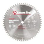 Amana 510601 Non-Ferrous Metal Thick-Walled Metal Saw Blade - 10" Diameter; 60 Tooth; 5/8" Bore; .126" Kerf; .102" Plate; TC Grind, 6-Degree Negative Hook, Carbide Tipped