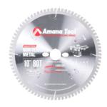 Amana 510801-30 Non-Ferrous Metal Thin-Walled Metal Saw Blade - 10" Diameter; 80 Tooth; 30mm Bore; .126" Kerf; .102" Plate; With 2/7/42, 2/9/46 & 2/10/60 Pin Holes; TC Grind, 6-Degree Negative Hook, Carbide Tipped