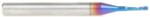 Magnate 51394-K Spektra O-Flute 1 Flute Up-Cut Spiral Router Bit - 1.1mm Cutting Diameter; 4mm Cutting Height; 3mm Shank Diameter; 30mm Overall Length; nACo Ceramic Coating Solid Carbide For Plastic Cutting