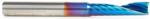 Magnate 51405-K Spektra O-Flute 1 Flute Up-Cut Spiral Router Bit - 1/4" Cutting Diameter; 1" Cutting Height; 1/4" Shank Diameter; 2-1/2" Overall Length; nACo Ceramic Coating Solid Carbide For Plastic Cutting