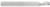 Amana 51406 Spiral O-Flute, Aluminum Cutting - 1/8" Cutting Diameter; 5/16" Cutting Height; 1/8" Shank Diameter; 1-1/2" Overall Length; Single Flute Solid Carbide, Upcut