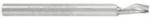 Amana 51406 Spiral O-Flute, Aluminum Cutting - 1/8" Cutting Diameter; 5/16" Cutting Height; 1/8" Shank Diameter; 1-1/2" Overall Length; Single Flute Solid Carbide, Upcut