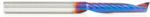 Magnate 51407-K Spektra O-Flute 1 Flute Up-Cut Spiral Router Bit - 1/4" Cutting Diameter; 1-1/4" Cutting Height; 1/4" Shank Diameter; 3" Overall Length; nACo Ceramic Coating Solid Carbide For Plastic Cutting