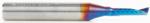 Magnate 51411-K Spektra O-Flute 1 Flute Up-Cut Spiral Router Bit - 1/8" Cutting Diameter; 1/2" Cutting Height; 1/4" Shank Diameter; 2" Overall Length; nACo Ceramic Coating Solid Carbide For Plastic Cutting