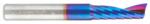 Magnate 51414-K Spektra O-Flute 1 Flute Up-Cut Spiral Router Bit - 3/8" Cutting Diameter; 1-1/8" Cutting Height; 3/8" Shank Diameter; 3" Overall Length; nACo Ceramic Coating Solid Carbide For Plastic Cutting