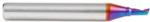 Magnate 51416-K Spektra O-Flute 1 Flute Up-Cut Spiral Router Bit - 1/8" Cutting Diameter; 1/4" Cutting Height; 1/4" Shank Diameter; 2" Overall Length; nACo Ceramic Coating Solid Carbide For Plastic Cutting
