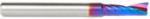Magnate 51421-K Spektra O-Flute 1 Flute Up-Cut Spiral Router Bit - 1/4" Cutting Diameter; 3/4" Cutting Height; 1/4" Shank Diameter; 2-1/2" Overall Length; nACo Ceramic Coating Solid Carbide For Plastic Cutting
