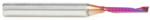 Magnate 51446-K Spektra O-Flute 1 Flute Up-Cut Spiral Router Bit - 1/8" Cutting Diameter; 3/4" Cutting Height; 1/4" Shank Diameter; 2-1/2" Overall Length; nACo Ceramic Coating Solid Carbide For Plastic Cutting