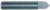 Magnate 5164 V-Grooving Solid Carbide Router Bit - 2 Flute; 90 Degree; 1/4" Cutting Diameter; 1/8" Cutting Height; 1-1/2" Overall Length
