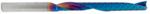 Magnate 51646-K Spektra O-Flute 1 Flute Up-Cut Spiral Router Bit - 1/4" Cutting Diameter; 2-1/4" Cutting Height; 1/4" Shank Diameter; 3-3/4" Overall Length; nACo Ceramic Coating Solid Carbide For Plastic Cutting