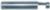 Magnate 5281 7 Degree Bevel Trim Router Bit, Small Pilot for Shallow Dado - 1/4" Cutting Diameter; 1/4" Cutting Length; 1/4" Shank Diameter; 1-1/2" Overall Length; 2 Flute Solid Carbide